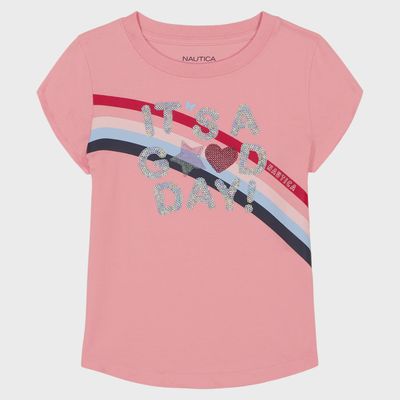 Nautica Little Girls' It's A Good Day T-Shirt, Size: 4