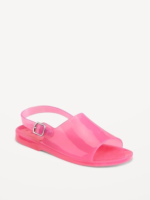 Jelly Wide-Strap Sandals for Girls