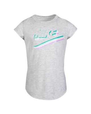 Nike Striped Logo T-shirt - Grey