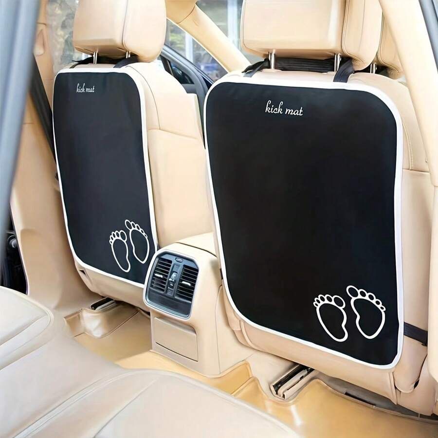 1pc Cartoon Pattern Car Seat Kick Mat