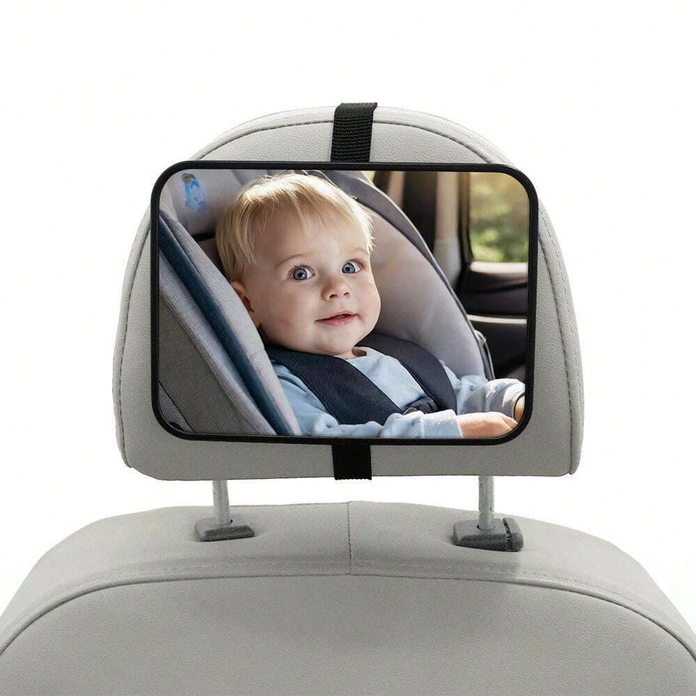 Baby Car Mirror For Rear Facing Infant With Wide Crystal Clear View