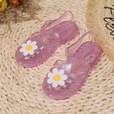 Sunflower Jelly Sandals