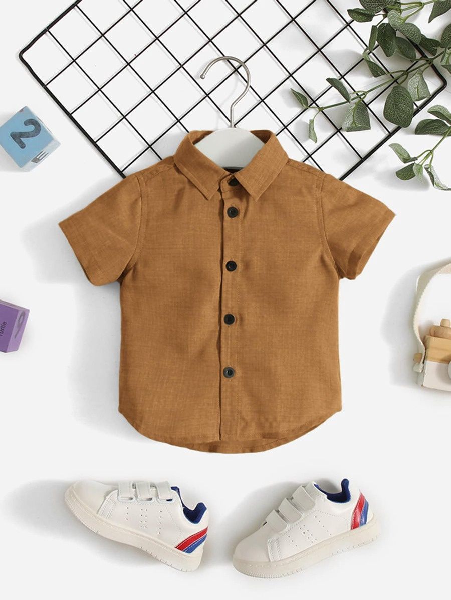 Baby Boy Collared Button Up Shirt, Size: 6-9 mnths