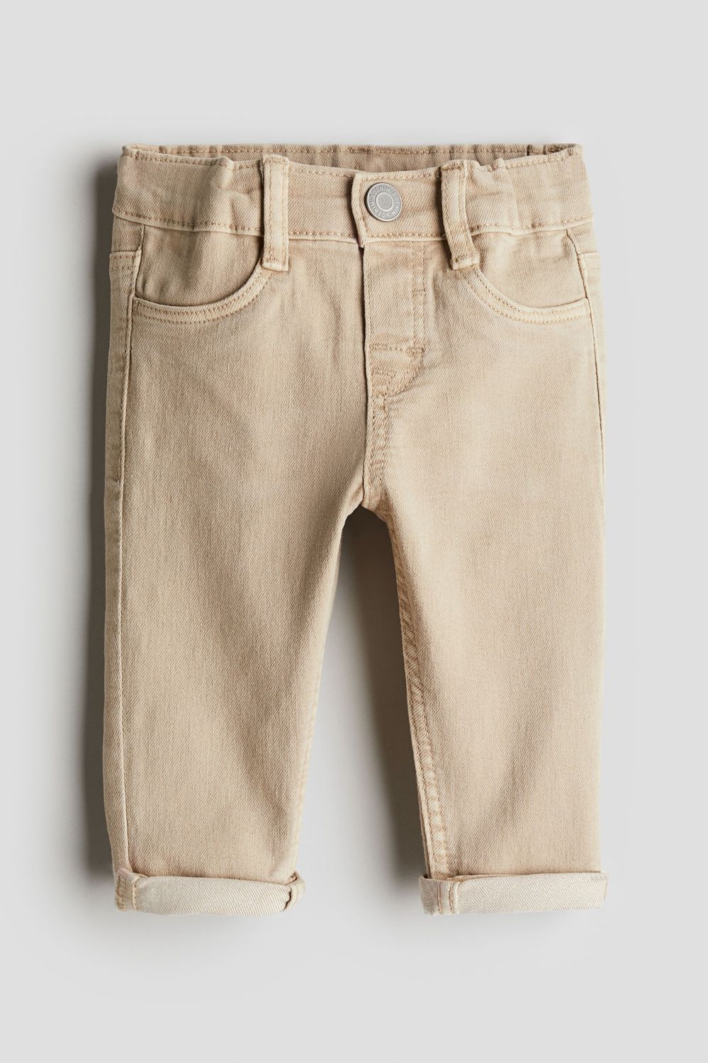 Skinny Fit Jeans- Biege, Size: 4-6M
