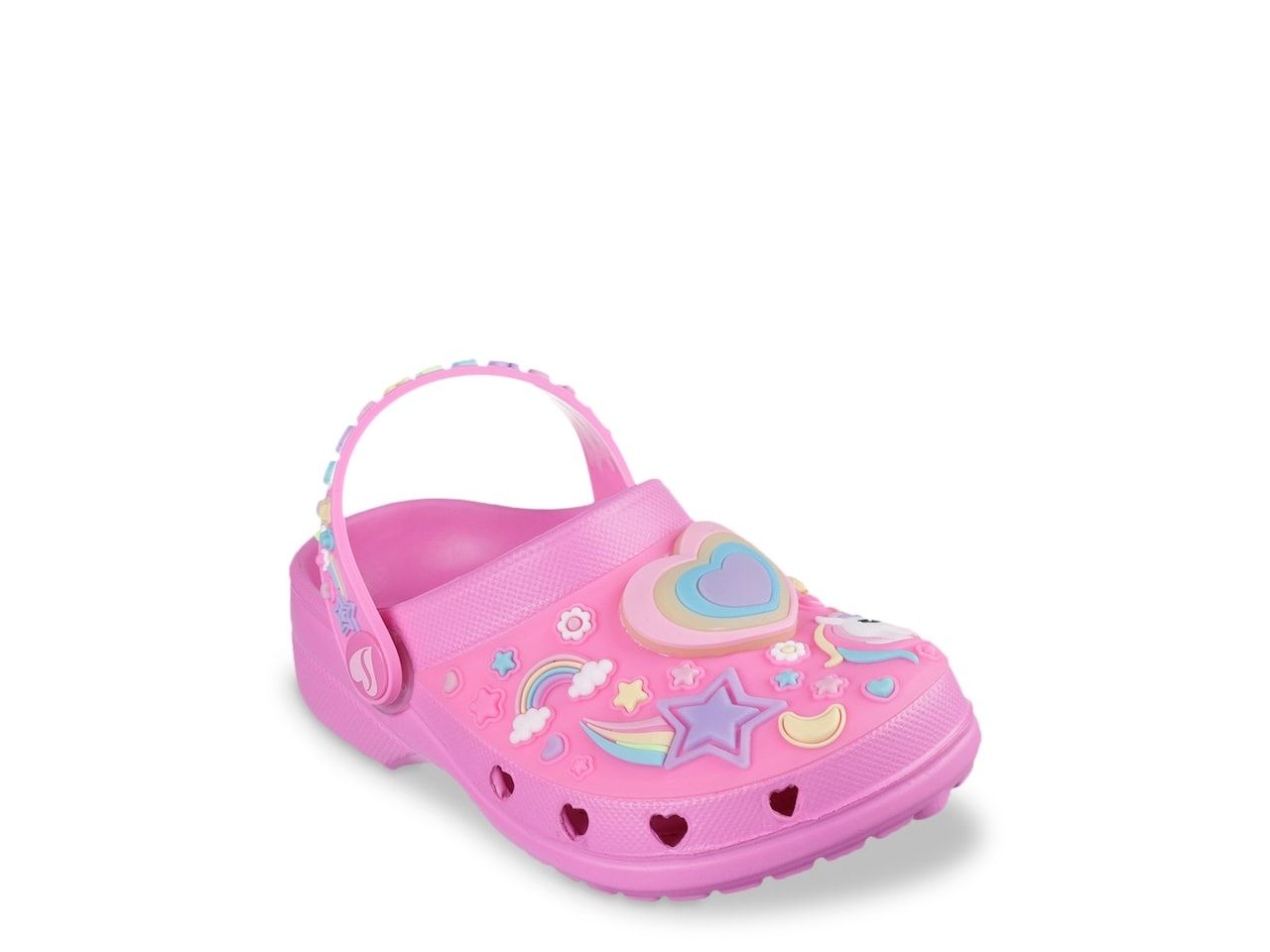 Skechers Foamies Heart Charmer Girly Land Light-Up Clog - Pink, Size: 5 Toddler (12-18 mnths)