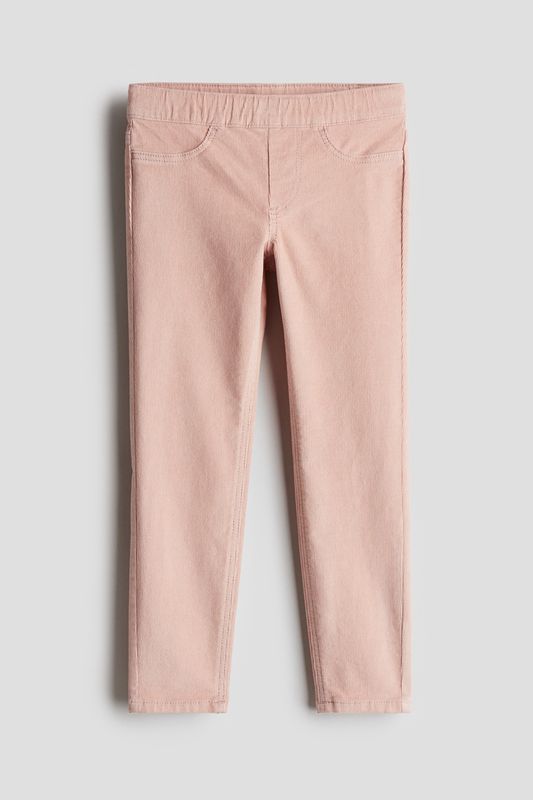 H&M Girl Slim Fit Cotton Corduroy Pants