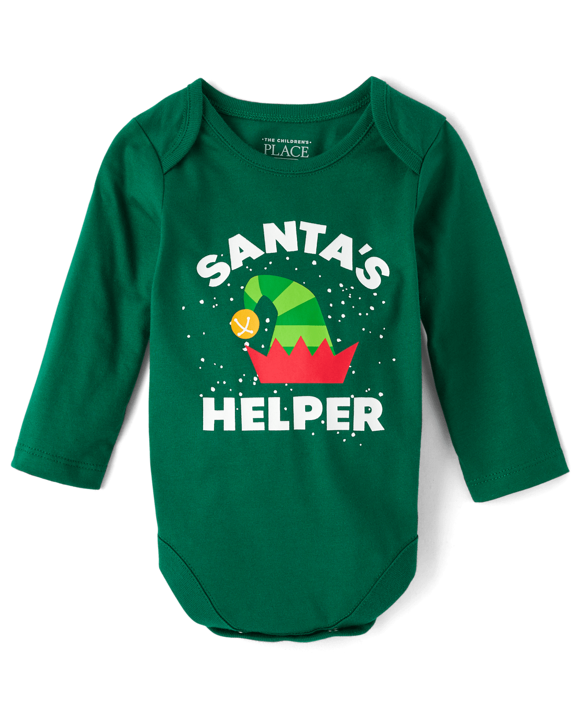 Baby Boys Santa's Helper Graphic Bodysuit - green, Size: 9-12M