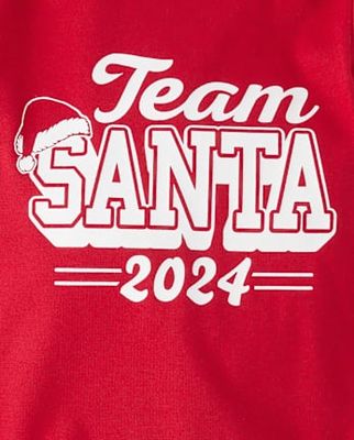 Unisex Baby Matching Family Team Santa 2024 Graphic Bodysuit - red