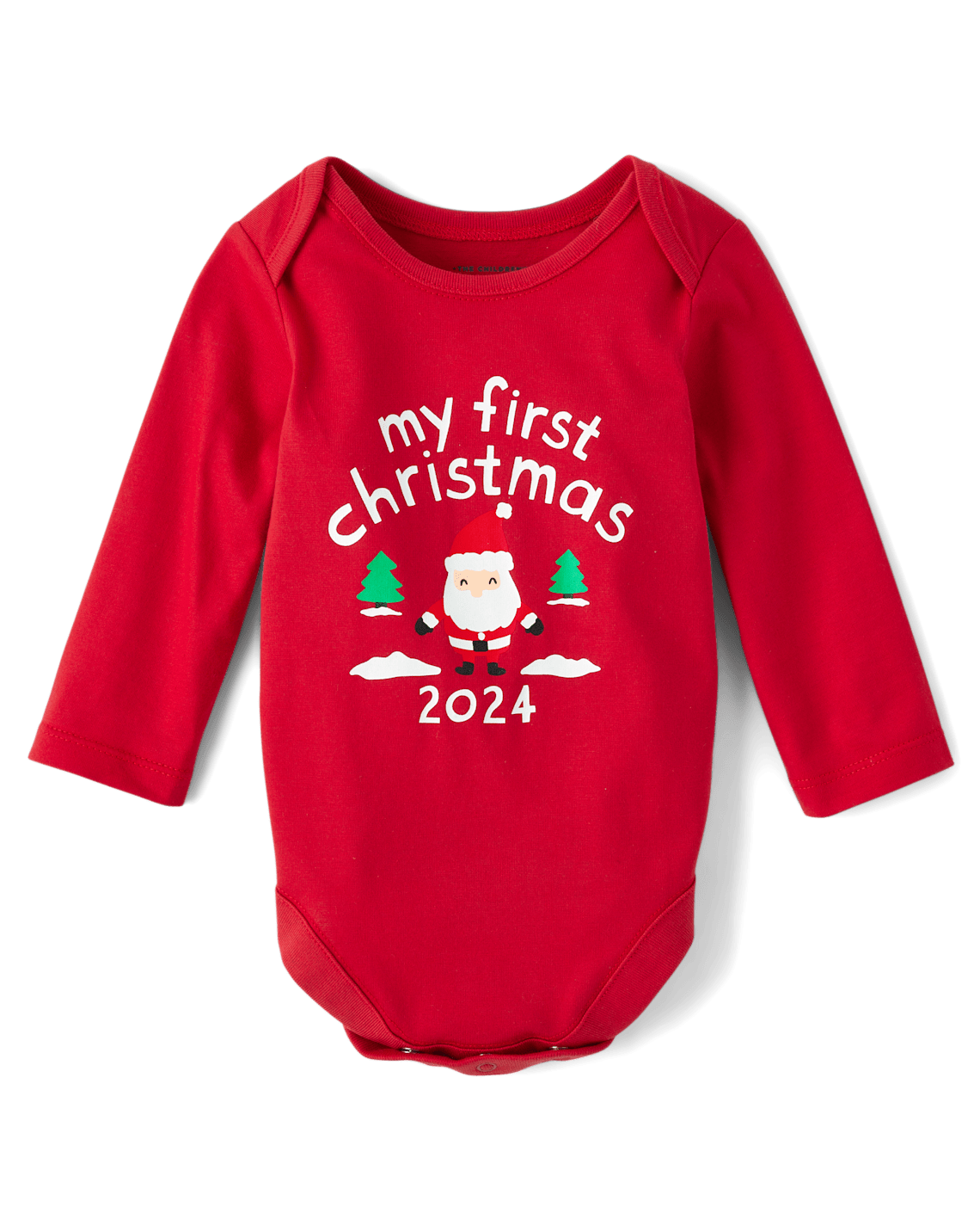 Unisex Baby First Christmas Graphic Bodysuit - red, Size: 9-12M