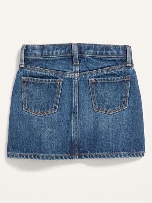 A-Line Skirt for Toddler Girls - Denim blue