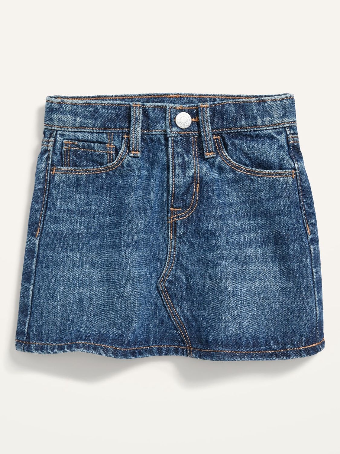 A-Line Skirt for Toddler Girls - Denim blue, Size: 4T