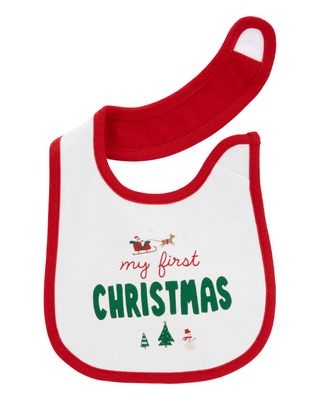 Baby My First Christmas Teething Bib