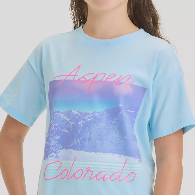 Girls&#39; Short Sleeve Oversized Graphic T-Shirt - Cat &amp; Jack™, Size: Sm (6-7)
