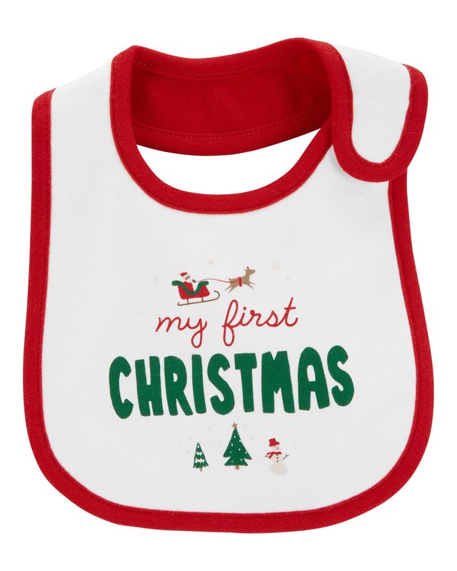 Baby My First Christmas Teething Bib
