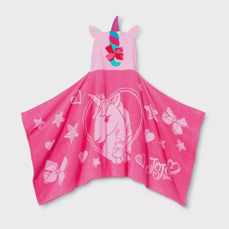 JoJo Siwa Unicorn Kids&#39; Hooded Bath Towel Pink