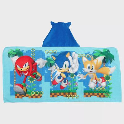 Sonic the Hedgehog Kids&#39; Hooded Bath Towel