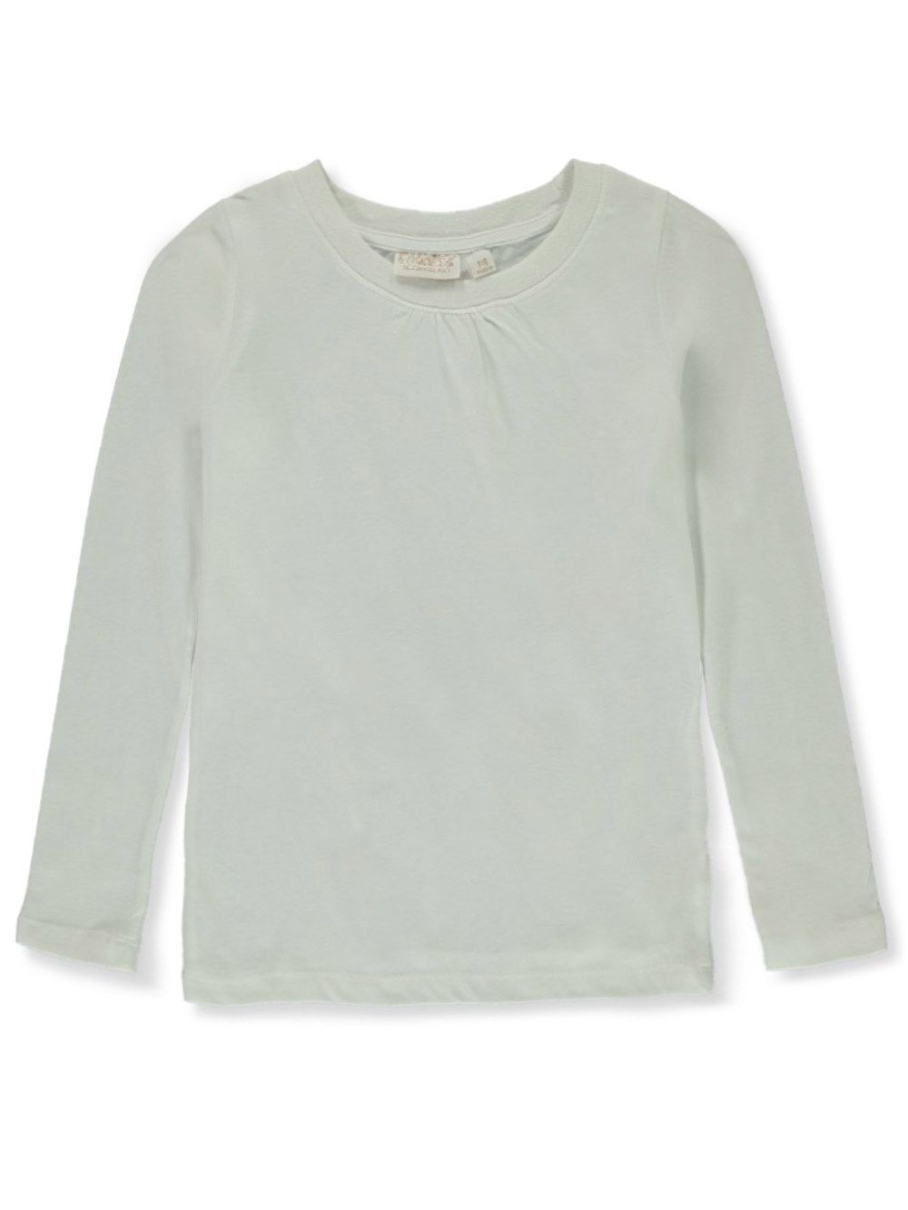 Girls&#39; L/S T-Shirt - White, Size: 2T