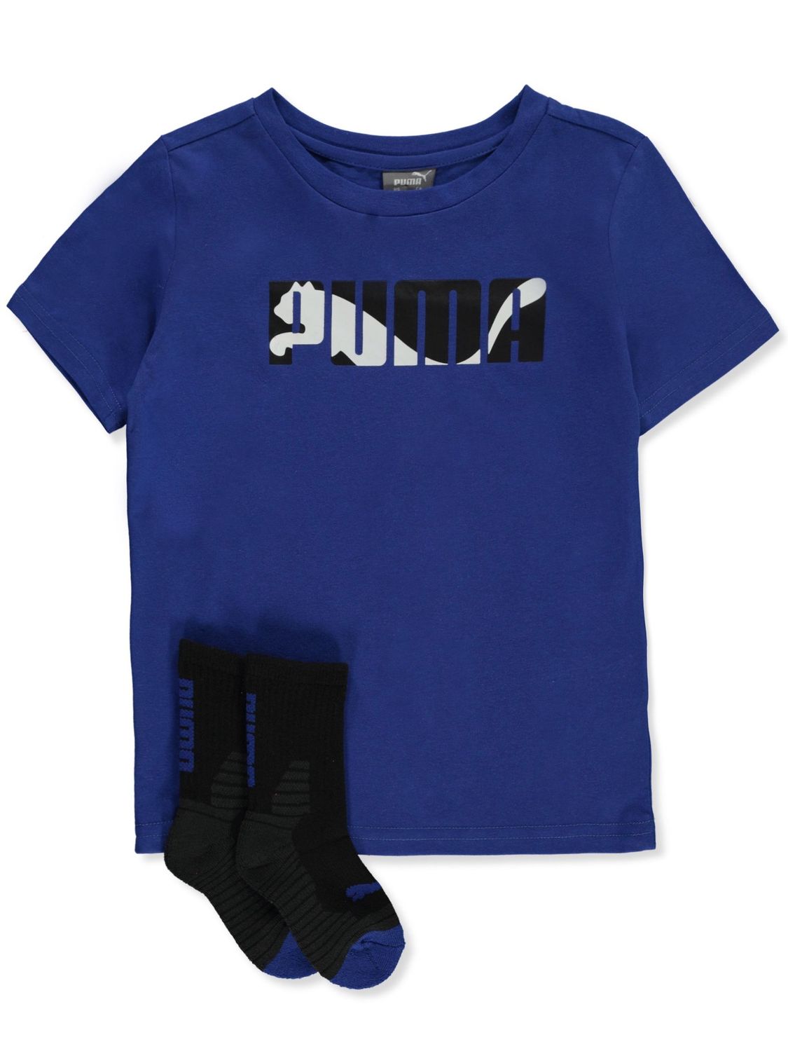 Boys&#39; 2-Piece Silhouette T-Shirt Socks Set - Blue, Size: 4T