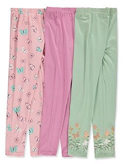 Girls&#39; 3-Pack Leggings - Butterfly