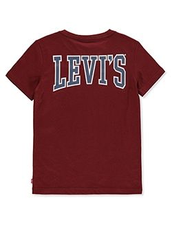 Boys&#39; Varsity T-Shirt - Red, Size: 6-7 yrs