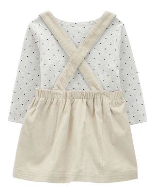 Baby 3-Piece Cat Print Jumper Set - Cream