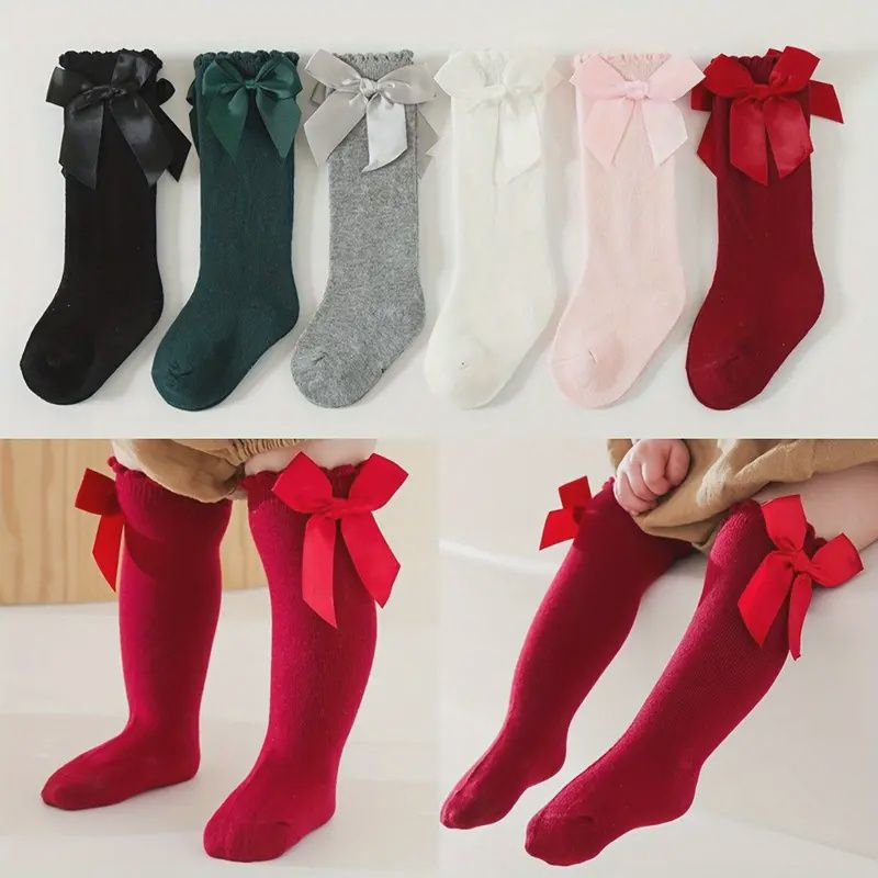 Bow Knee High Socks for Girls