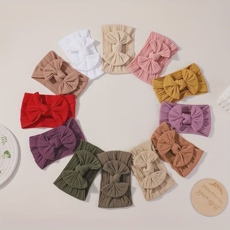 Soft Nylon Bow Headbands for Youngsters Girls