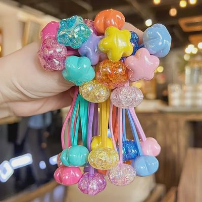 6pcs Colorful Flower Hair Accessories