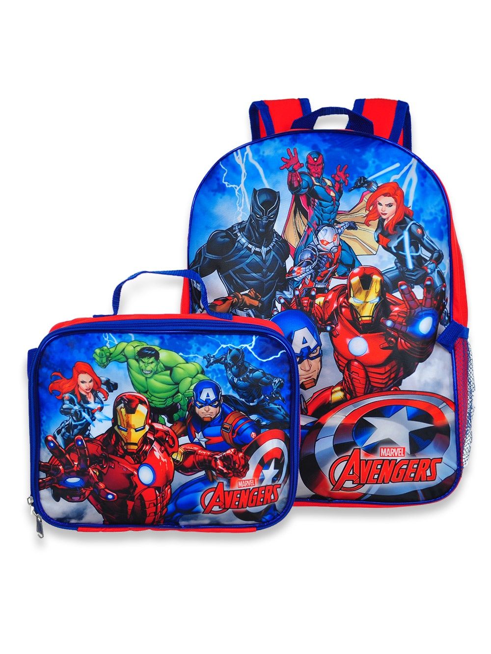 Marvel Avengers Boys&#39; 2-Piece Backpack Lunchbox Set