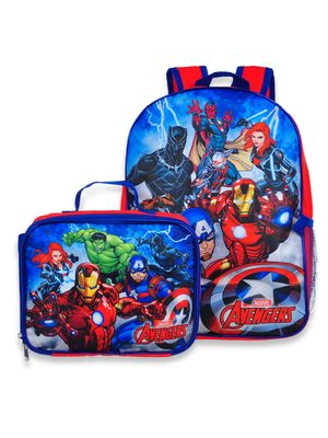 Marvel Avengers Boys&#39; 2-Piece Backpack Lunchbox Set