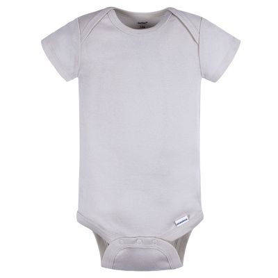 5-Pack Baby Neutral Greys Short Sleeve Onesies® Bodysuits