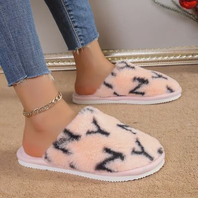 1 Pair Cozy Fleece Slippers for Women