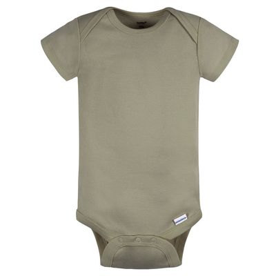 5-Pack Baby Neutral Green/ Brown Short Sleeve Onesies® Bodysuits