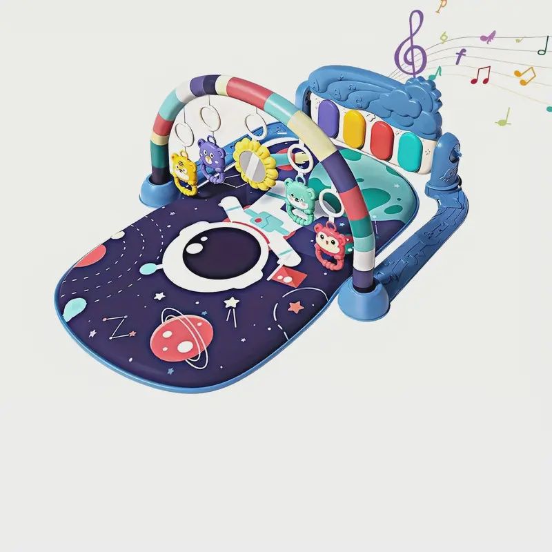 Interactive Youngsters Play Mat with Music &amp; Lights - Fun Tummy Time Activity Gym for Youngsters to 12 Months