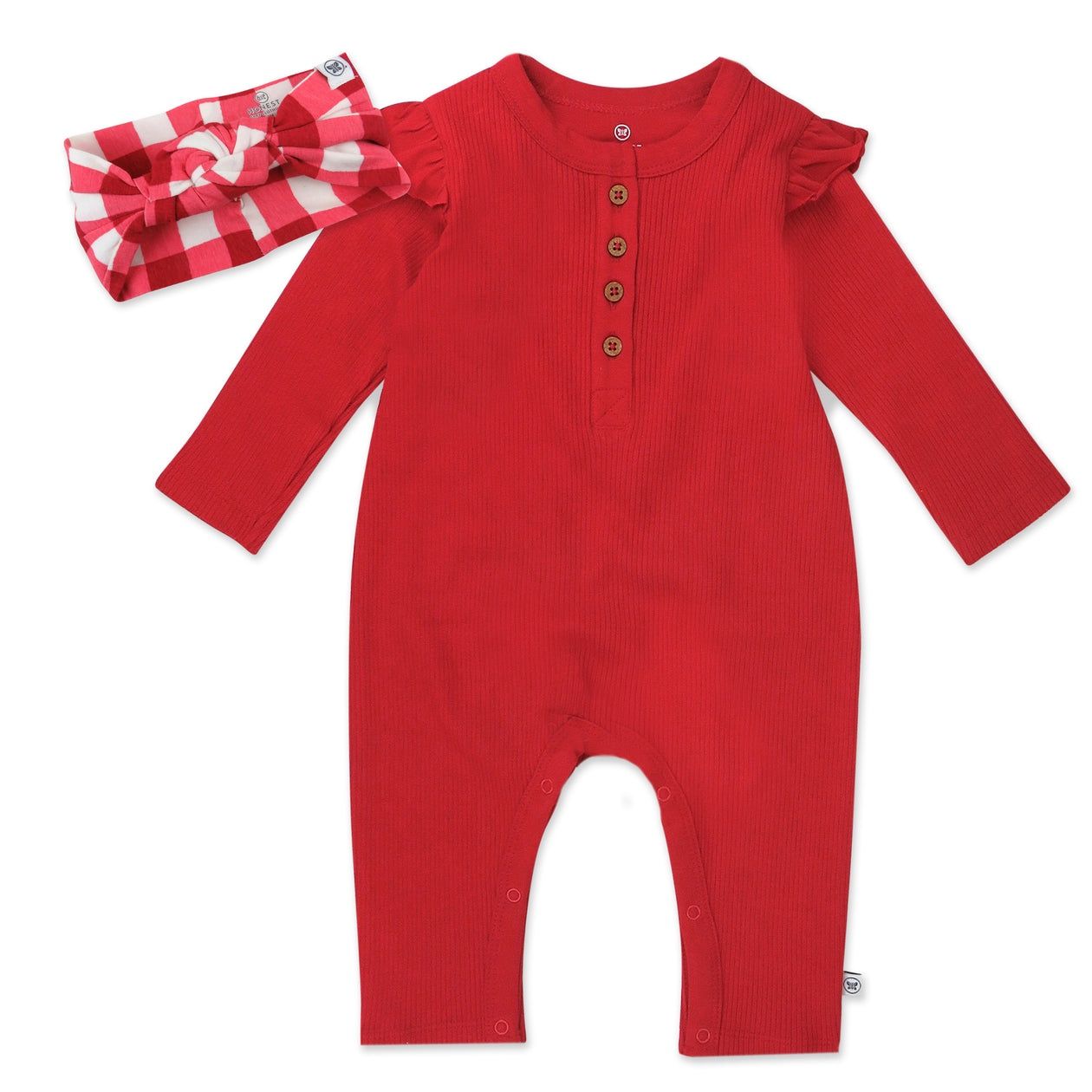 Organic Cotton Jumpsuit Coverall Set, Size: 0-3M