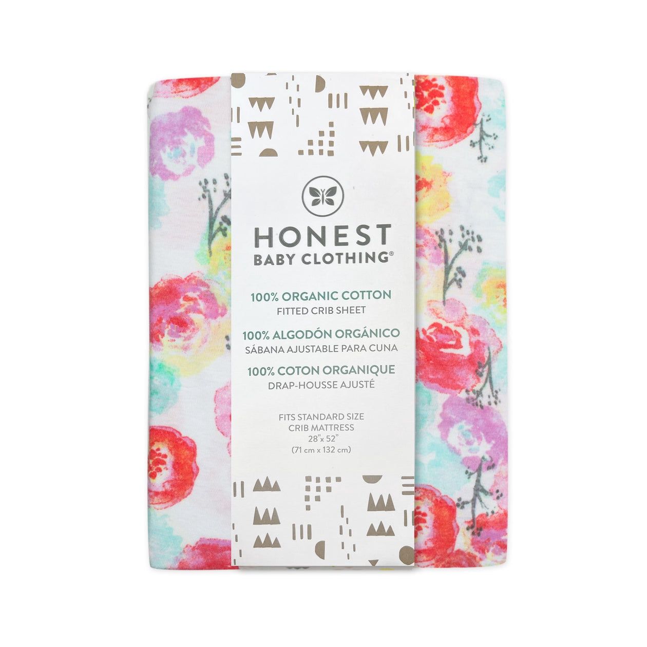 2-Pack Organic Cotton Fitted Crib Sheets Low Stock