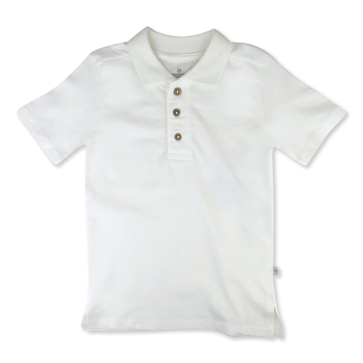 Short Sleeve Polo T-Shirt - white, Size: 12M