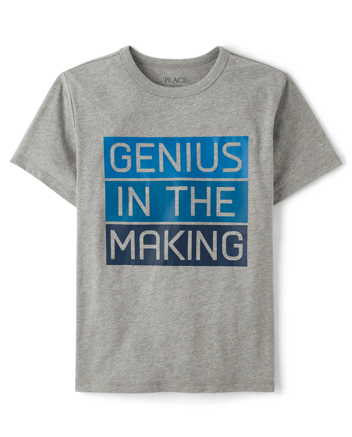 Boys Genius Graphic Tee - gray, Size: 4