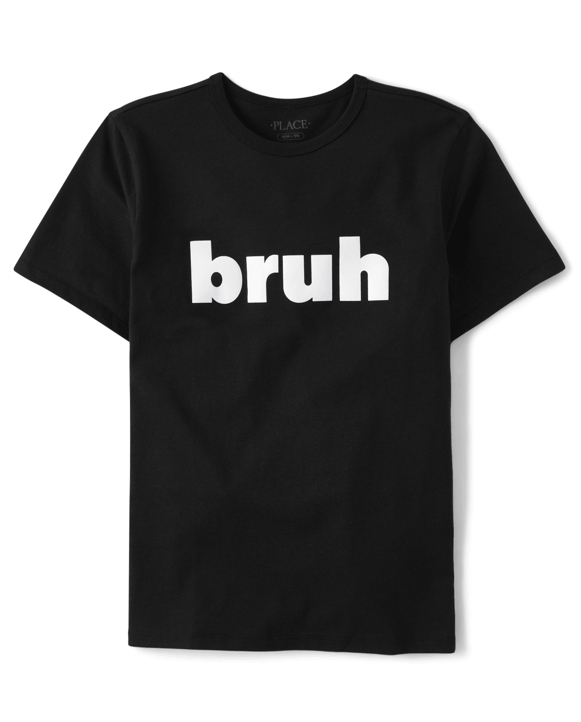 Boys Bruh Graphic Tee - black, Size: 4