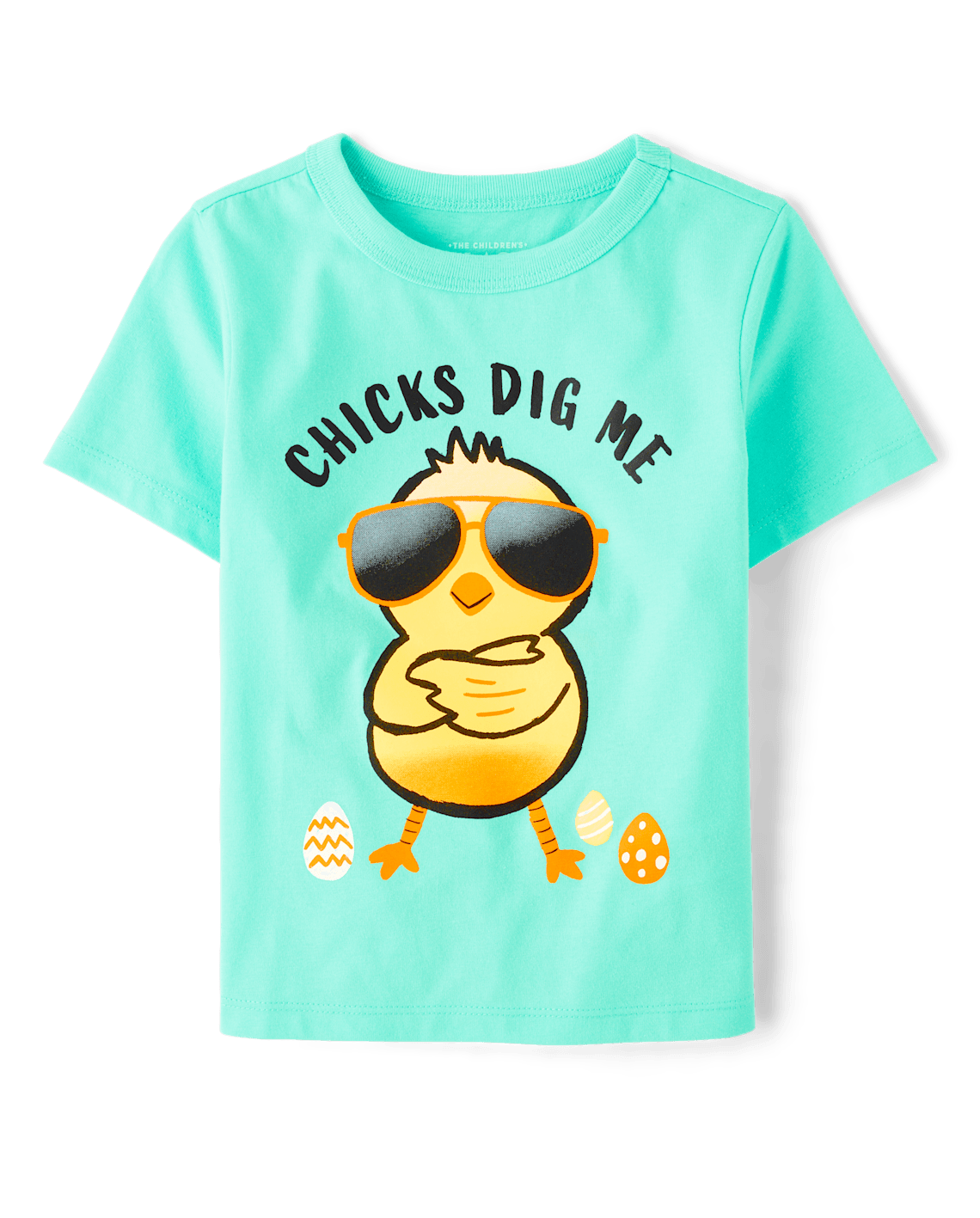 Baby And Toddler Boys Easter Chicks Dig Me Graphic Tee - aqua, Size: 2T