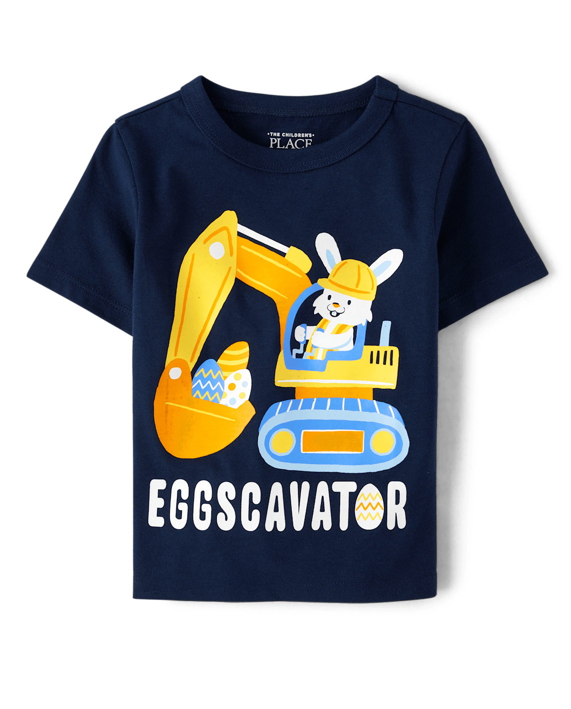 Baby And Toddler Boys Easter Eggscavator Graphic Tee - blue, Size: 2T