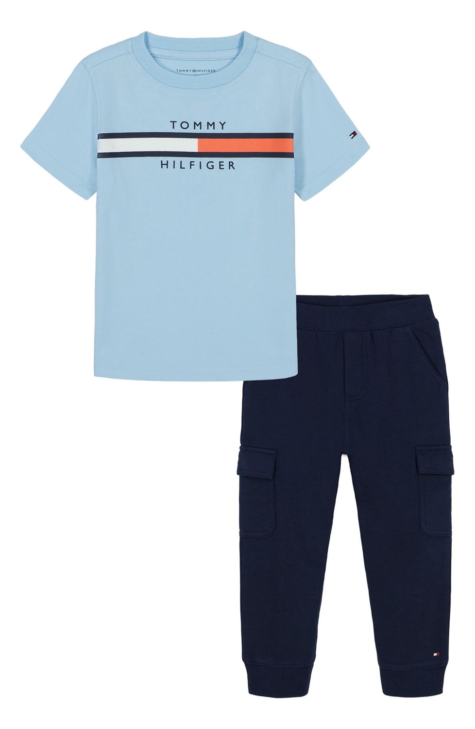 Kids&#39; Logo Graphic T-Shirt &amp; Fleece Cargo Joggers Set, Size: 3T