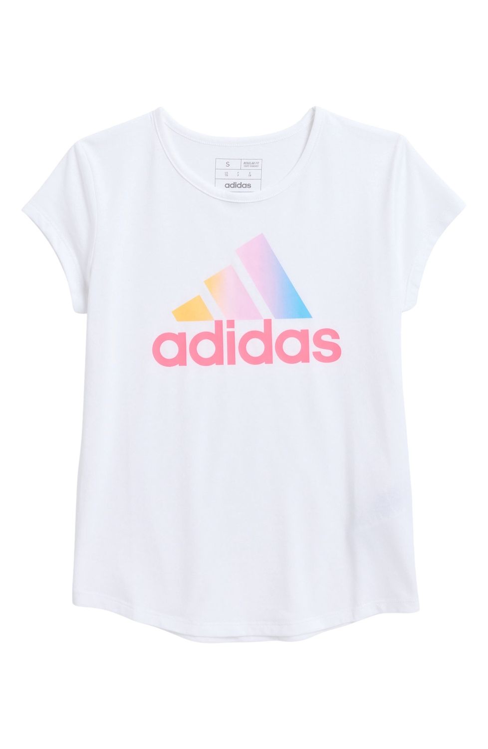 Kids&#39; Gradient Logo Graphic T-Shirt - White, Size: 10-12