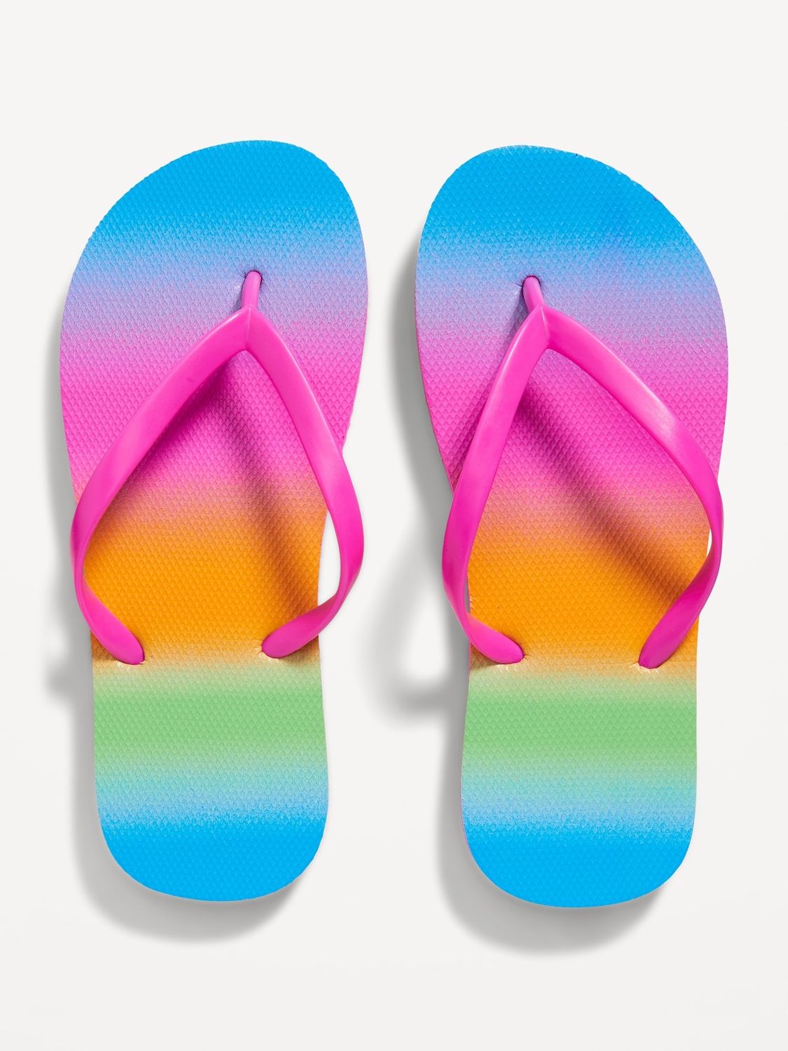 Flip-Flop Sandals for Girls - Rainbow, Size: 1-2Y