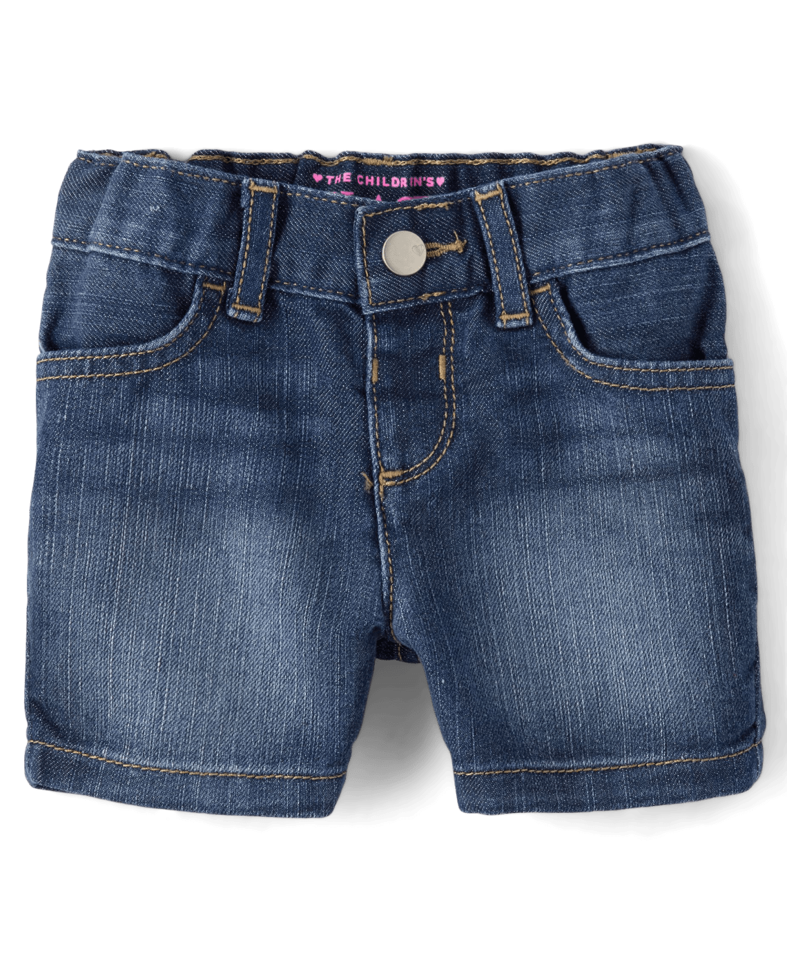 Baby And Toddler Girls Denim Shortie Shorts, Size: 9-12M