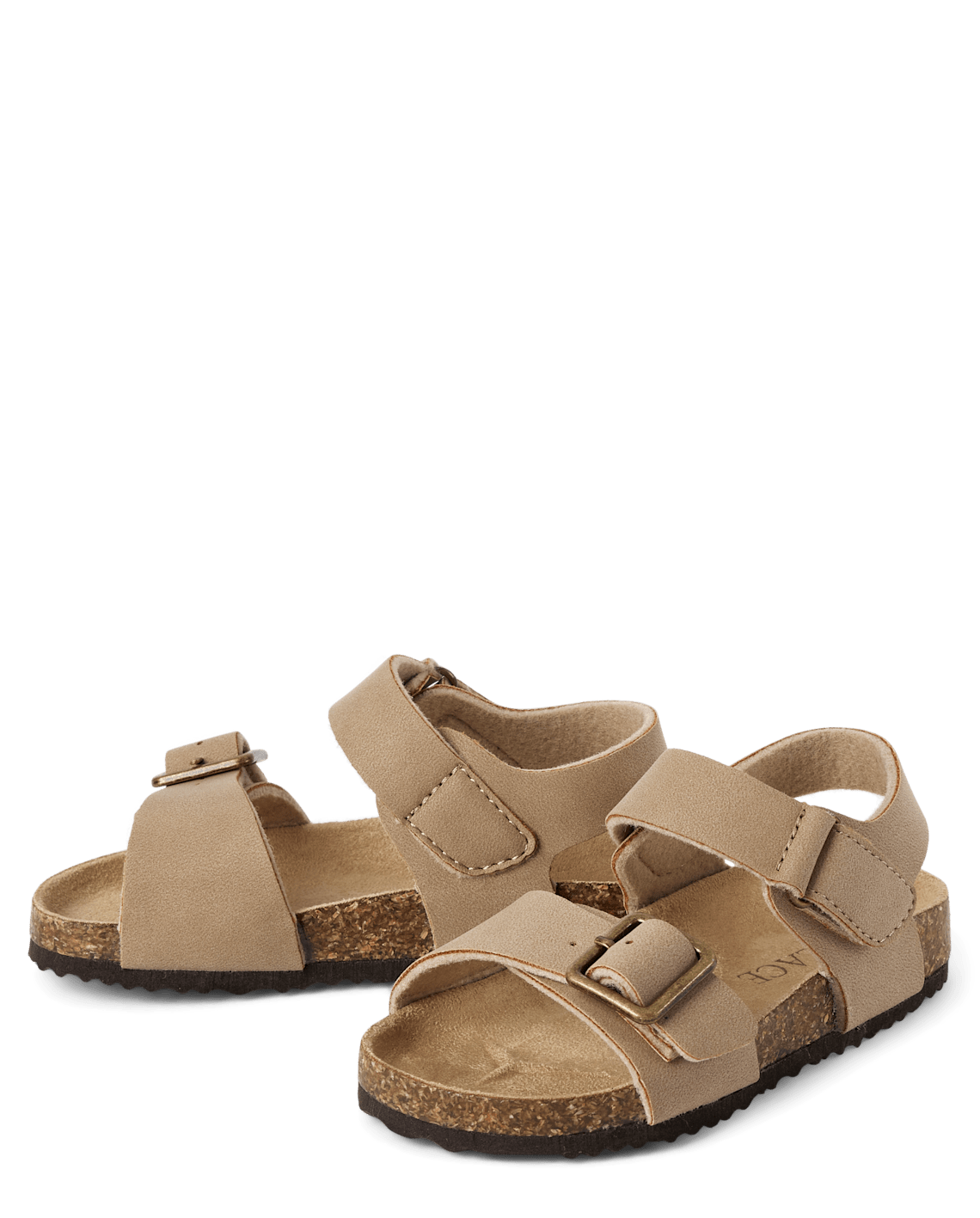 Toddler Buckle Sandals - tan, Size: Toddler 10