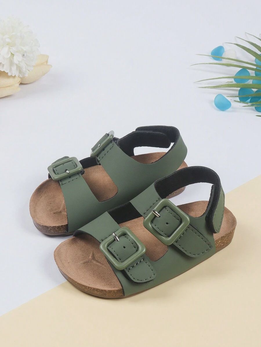 Kids PU Leather Back Strap Design Roman Sandals, Size: US 7 (2-3 yrs)\
