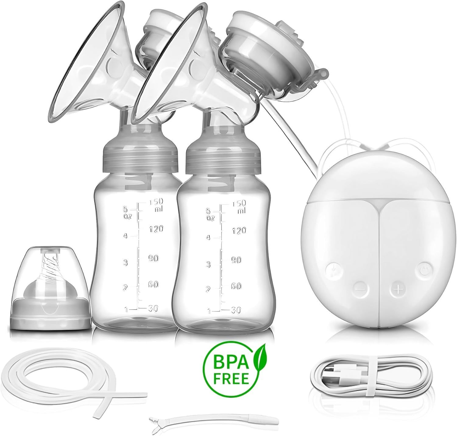 Electric Breast Pump, Ladybug Silicone Breast Milk Collector- Portable Breast Pump
