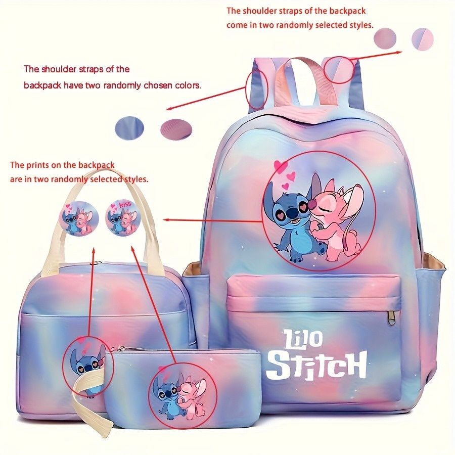 Stitch 3pcs Backpack Set