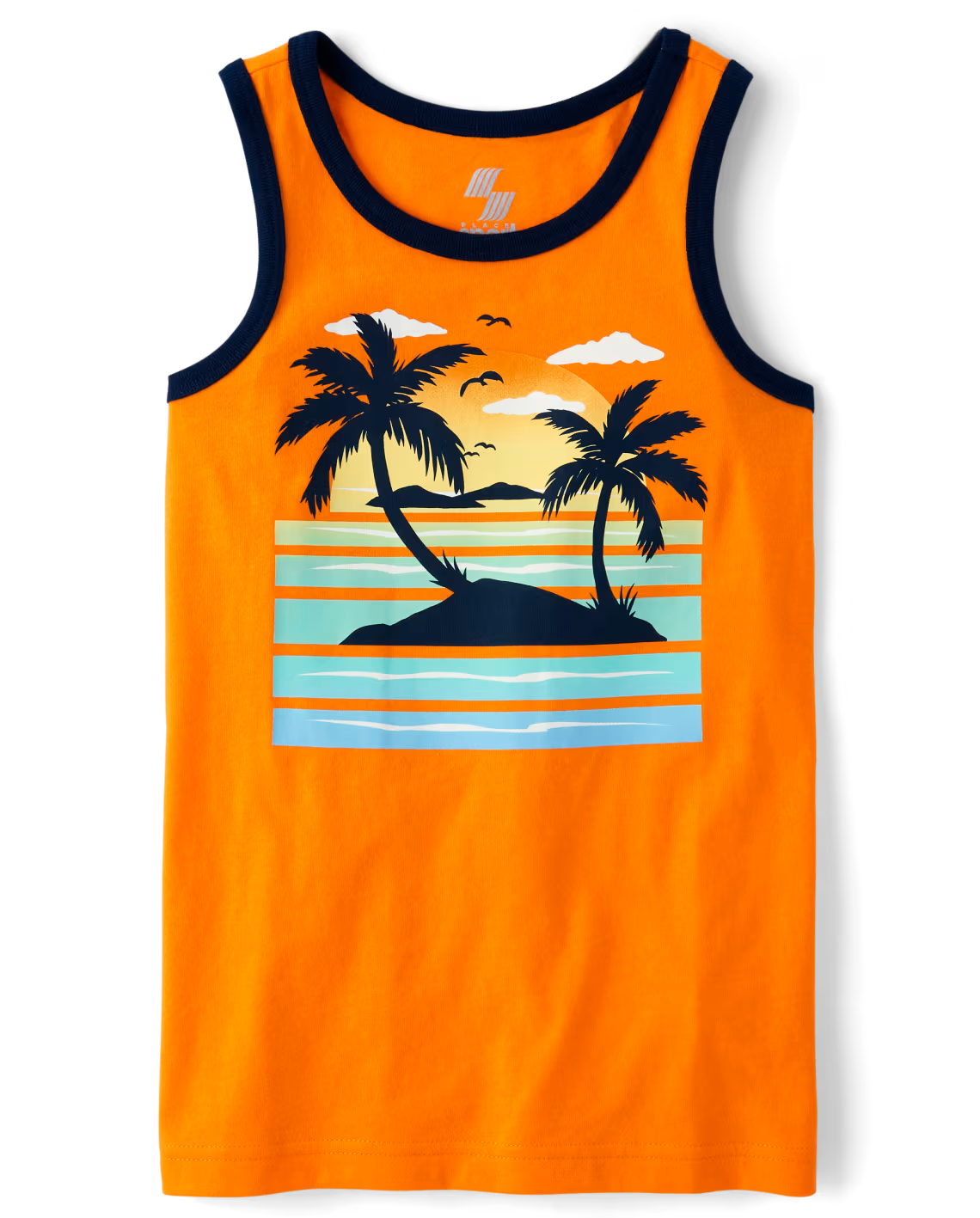 Boys Graphic Tank Top - orange, Size: 4